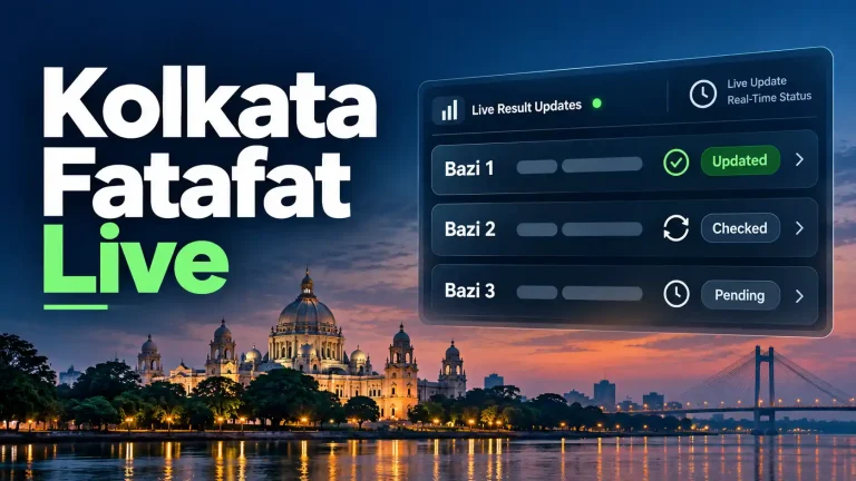 Kolkata Fatafat live result dashboard showing bazi update and verification statuses