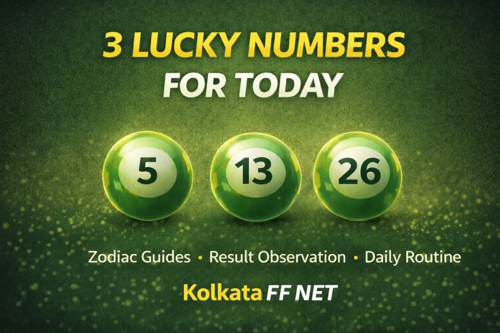 3 lucky numbers for today
