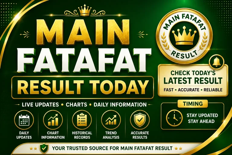Main Fatafat Result Today