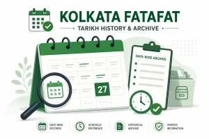 Kolkata Fatafat calendar archive showing date tracking and result verification